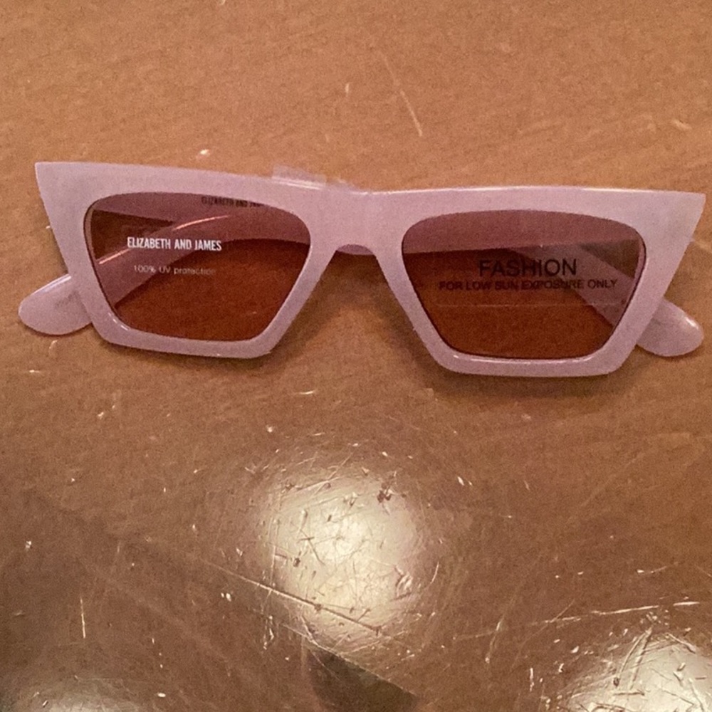 Elizabeth & James Pink Square Cay Eye Fashion Sunglasses *New with Stickers*